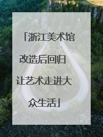 浙江美术馆改造后回归 让艺术走进大众生活